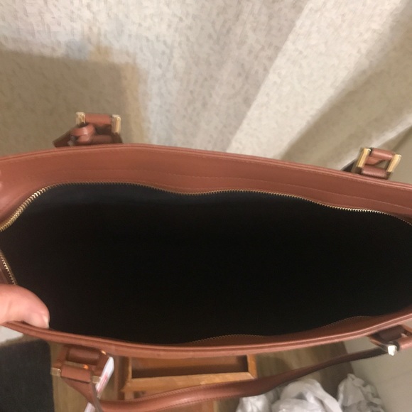 Bruno Magli brown leather tote - Picture 5 of 6